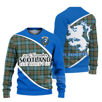 Brisbane Family Crest Tartan Ugly Sweater Celebrate Saint Andrew's Day in Style