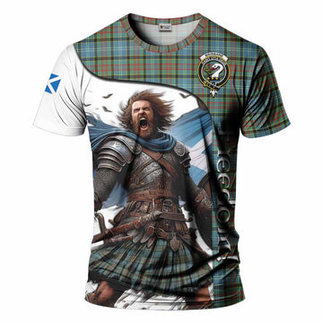 Brisbane Crest Tartan T-Shirt Inspired by the Freedom of Scottish Warrior