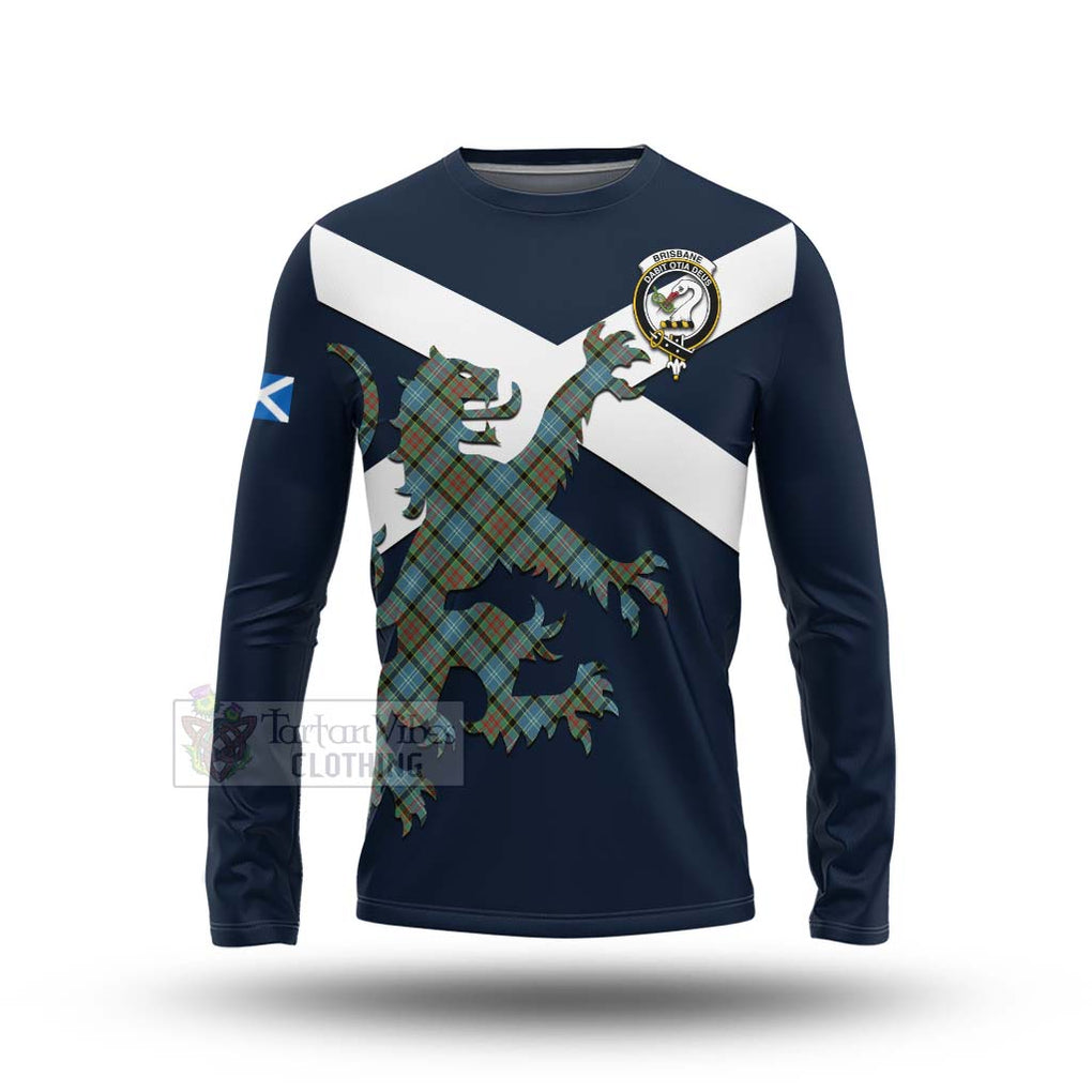 Tartan Vibes Clothing Brisbane Tartan Lion Rampant Long Sleeve T-Shirt – Proudly Display Your Heritage with Alba Gu Brath and Clan Name