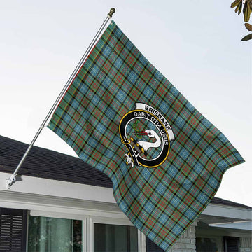 Brisbane Tartan House Flag with Family Crest