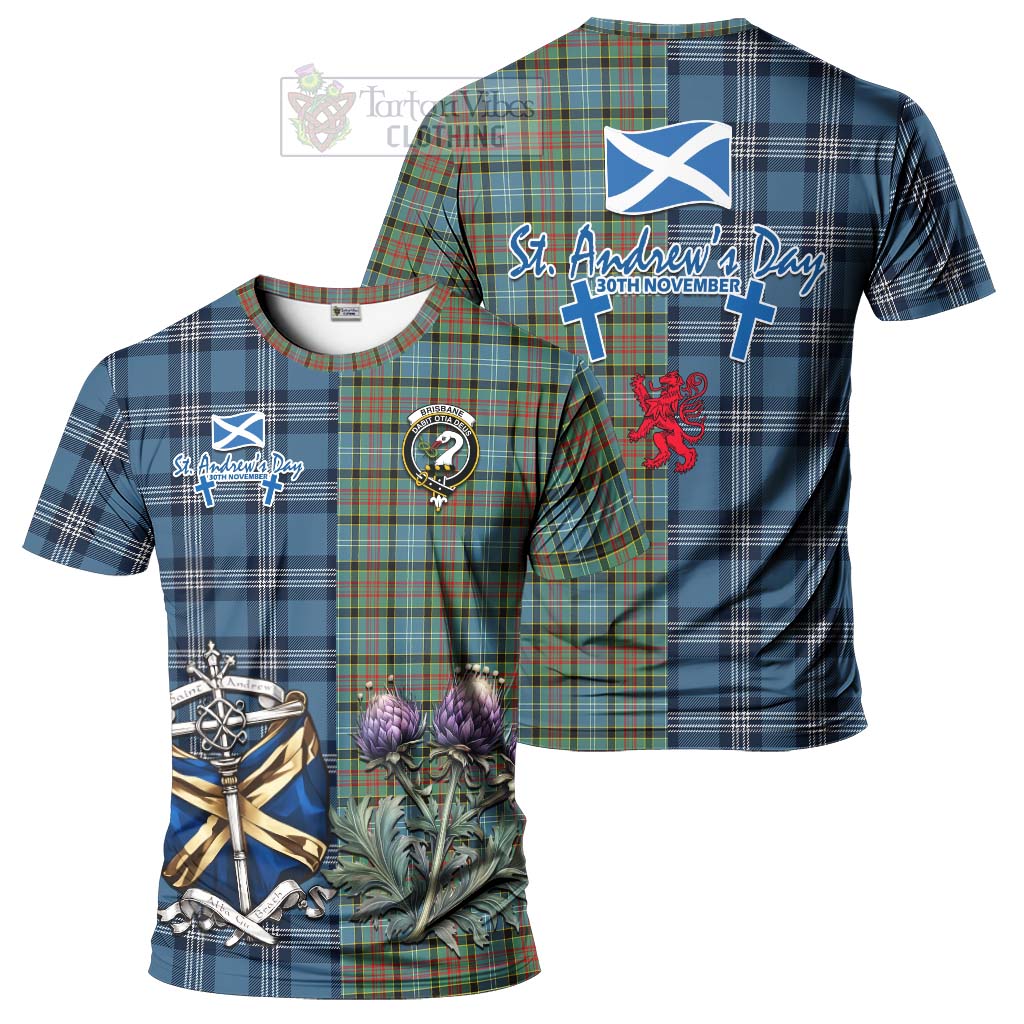 Tartan Vibes Clothing Brisbane Tartan T-Shirt Happy St. Andrew's Day Half Tartan Style