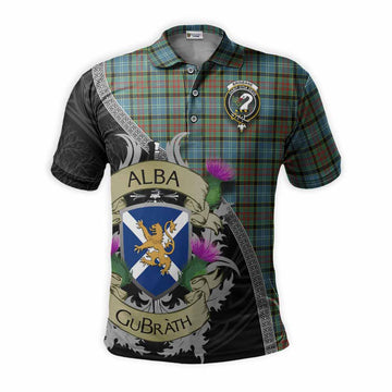 Brisbane Tartan Family Crest Polo Shirt Lion Rampant Royal Thistle Shield Celtic Inspired Kid - Tartan Vibes Clothing