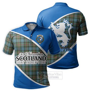 Brisbane Family Crest Tartan Polo Shirt Celebrate Saint Andrew's Day in Style