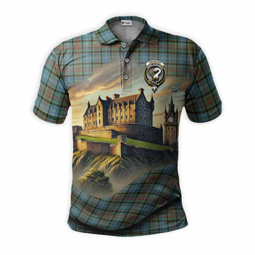 Brisbane Tartan Family Crest Polo Shirt with Scottish Ancient Castle Style Kid - Tartan Vibes Clothing