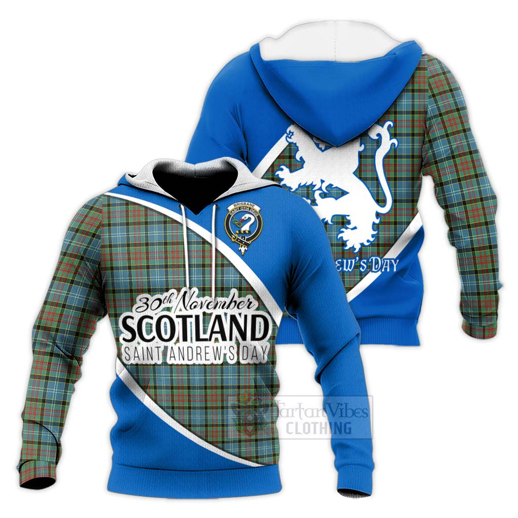 Tartan Vibes Clothing Brisbane Family Crest Tartan Knitted Hoodie Celebrate Saint Andrew's Day in Style