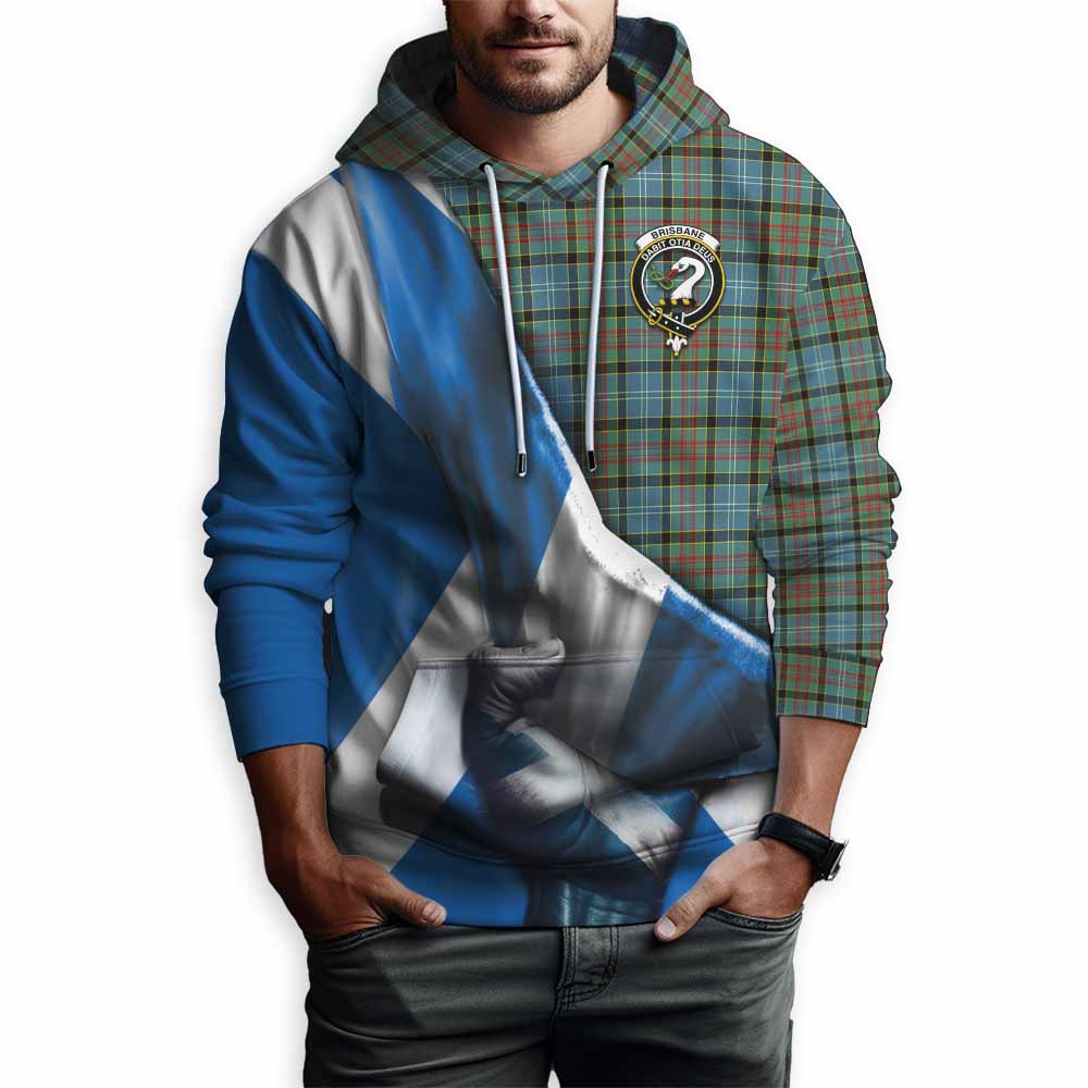 Tartan Vibes Clothing Brisbane Tartan Hoodie with Family Crest Scotland Patriotic Style