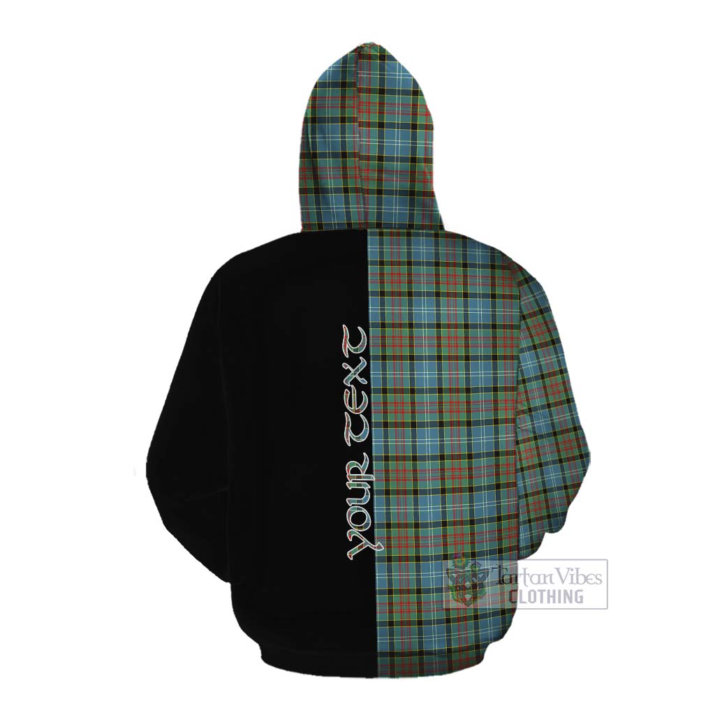 Tartan Vibes Clothing Brisbane Tartan Cotton Hoodie with Family Crest and Half Of Me Style