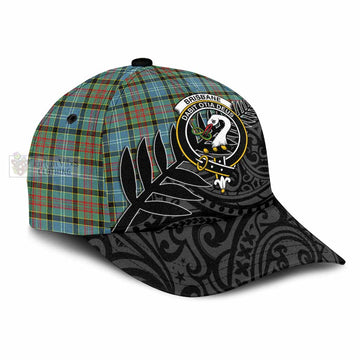 Brisbane Crest Tartan Classic Cap with New Zealand Silver Fern Half Style