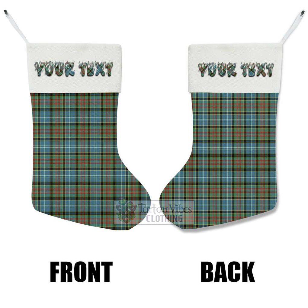 Tartan Vibes Clothing Brisbane Tartan Christmas Stocking with Personalized Text