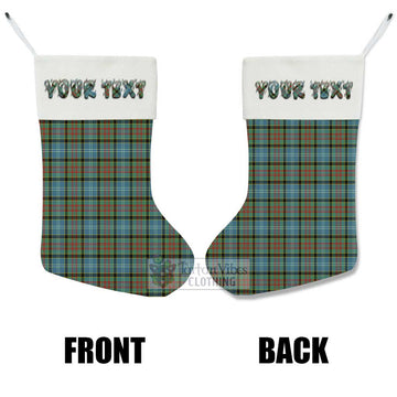 Brisbane Tartan Christmas Stocking with Personalized Text