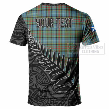 Brisbane Crest Tartan T-Shirt with New Zealand Silver Fern Half Style