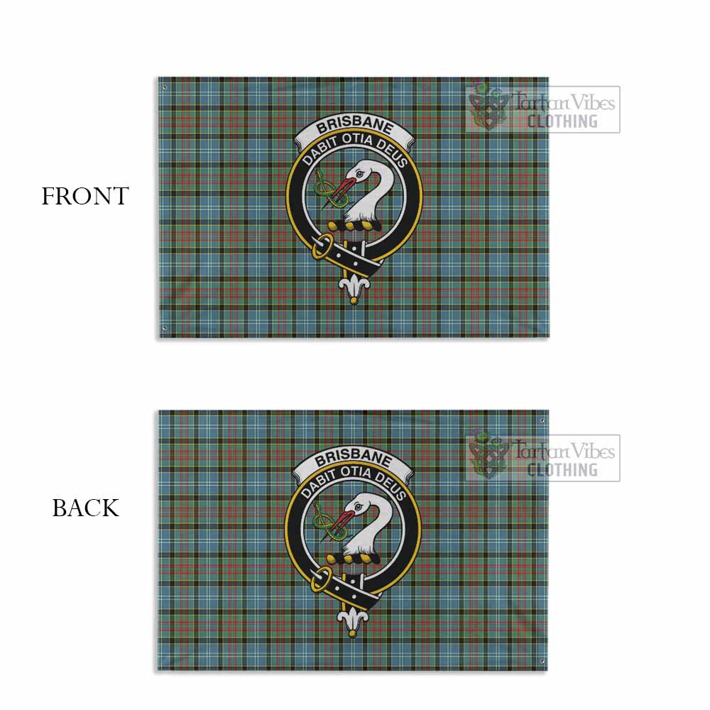 Tartan Vibes Clothing Brisbane Tartan House Flag with Family Crest