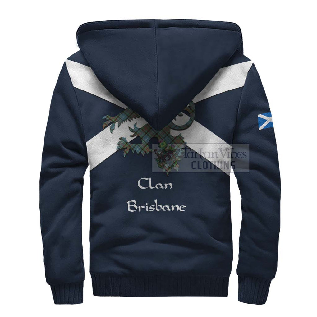 Tartan Vibes Clothing Brisbane Tartan Lion Rampant Sherpa Hoodie – Proudly Display Your Heritage with Alba Gu Brath and Clan Name