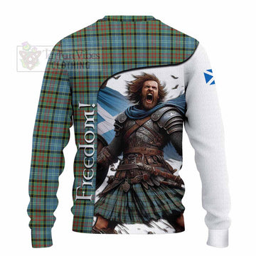 Brisbane Crest Tartan Knitted Sweater Inspired by the Freedom of Scottish Warrior