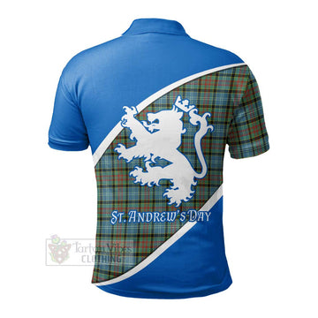 Brisbane Family Crest Tartan Polo Shirt Celebrate Saint Andrew's Day in Style