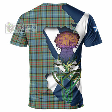 Brisbane Tartan Family Crest T-Shirt Scottish Thistle Celtic Inspired - Tartan Vibes Clothing