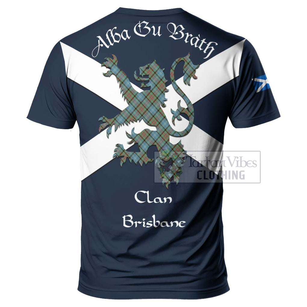 Tartan Vibes Clothing Brisbane Tartan Lion Rampant T-Shirt – Proudly Display Your Heritage with Alba Gu Brath and Clan Name