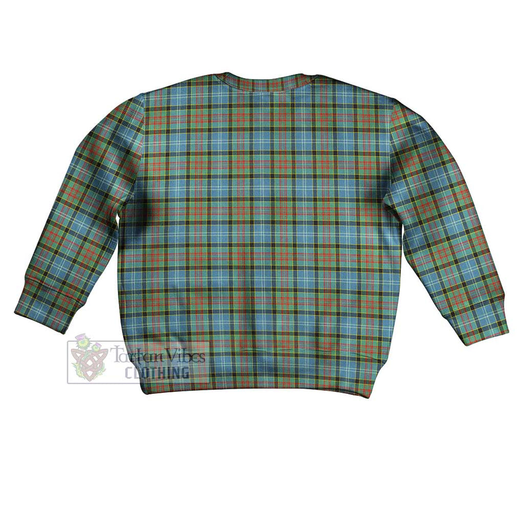 Tartan Vibes Clothing Brisbane Tartan Kid Ugly Sweater with Family Crest