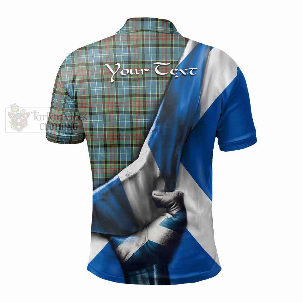 Tartan Vibes Clothing Brisbane Tartan Polo Shirt with Family Crest Scotland Patriotic Style