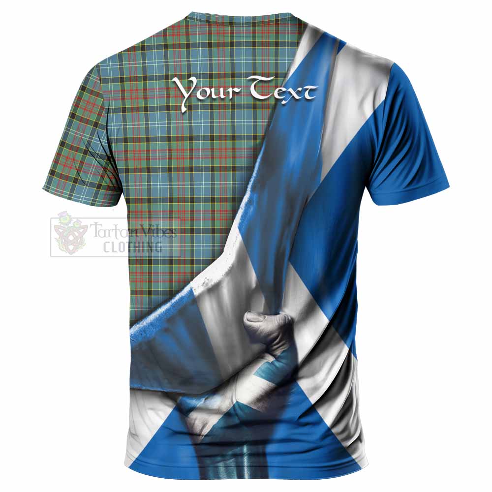 Tartan Vibes Clothing Brisbane Tartan T-Shirt with Family Crest Scotland Patriotic Style