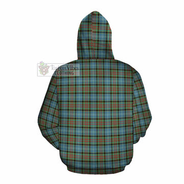 Brisbane Tartan Cotton Hoodie with Family Crest DNA In Me Style