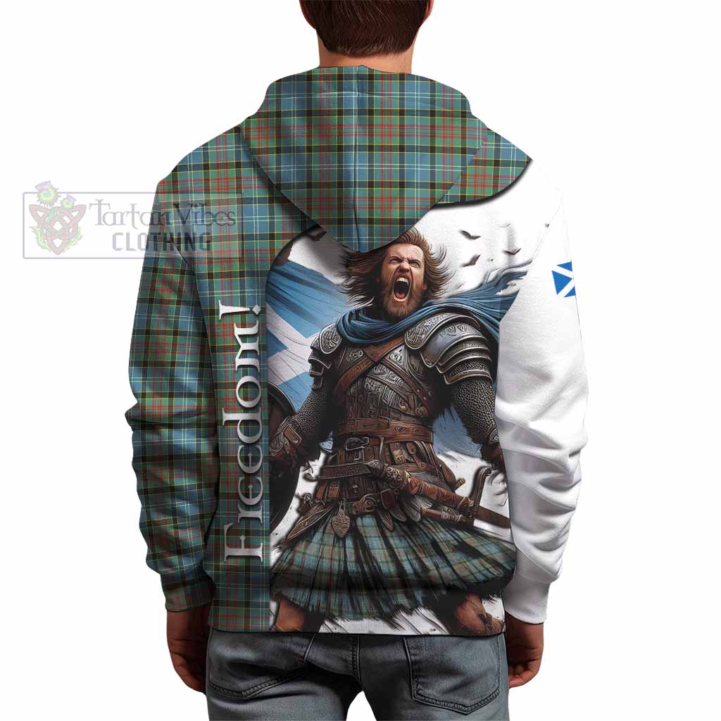 Tartan Vibes Clothing Brisbane Crest Tartan Hoodie Inspired by the Freedom of Scottish Warrior