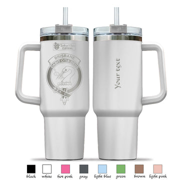 Brisbane Engraved Family Crest Tumbler with Handle