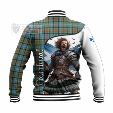 Brisbane Crest Tartan Baseball Jacket Inspired by the Freedom of Scottish Warrior