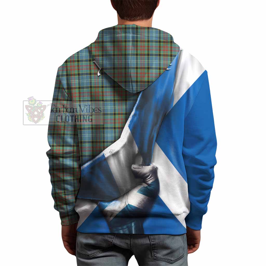 Tartan Vibes Clothing Brisbane Tartan Hoodie with Family Crest Scotland Patriotic Style