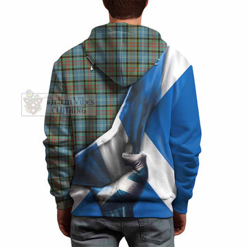 Brisbane Tartan Hoodie with Family Crest Scotland Patriotic Style