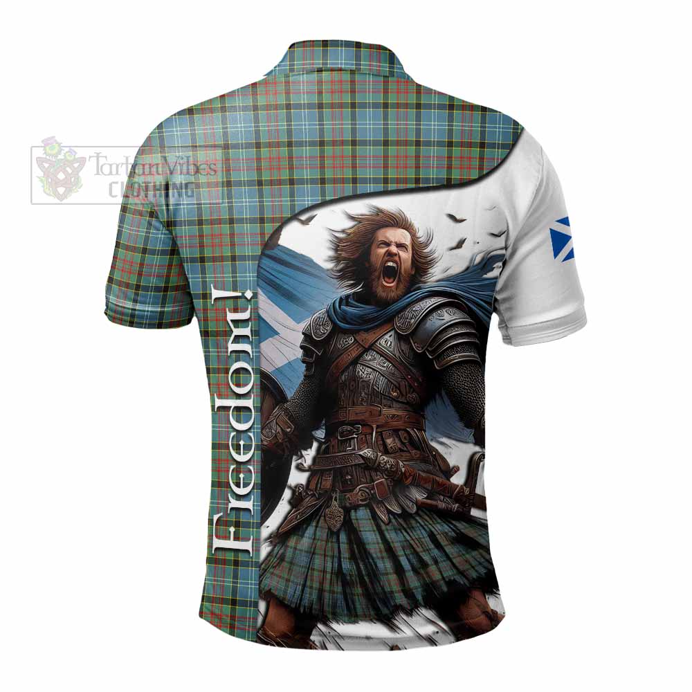 Tartan Vibes Clothing Brisbane Crest Tartan Polo Shirt Inspired by the Freedom of Scottish Warrior