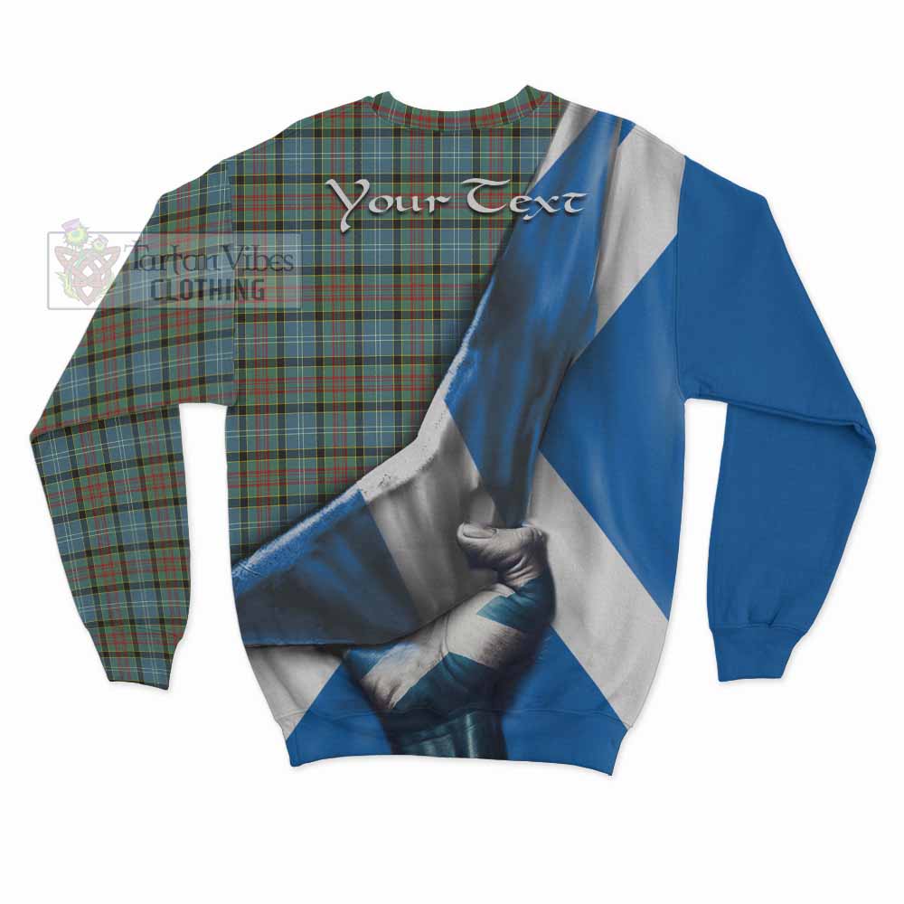 Tartan Vibes Clothing Brisbane Tartan Sweatshirt with Family Crest Scotland Patriotic Style