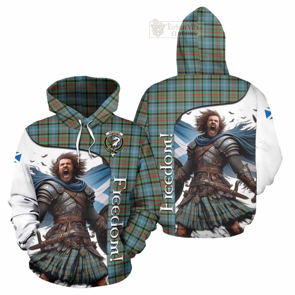 Tartan Vibes Clothing Brisbane Crest Tartan Hoodie Inspired by the Freedom of Scottish Warrior