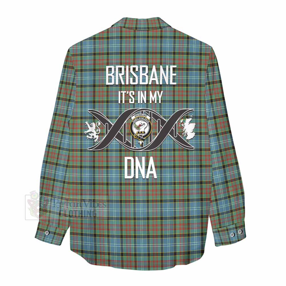 Tartan Vibes Clothing Brisbane Tartan Women's Casual Shirt with Family Crest DNA In Me Style