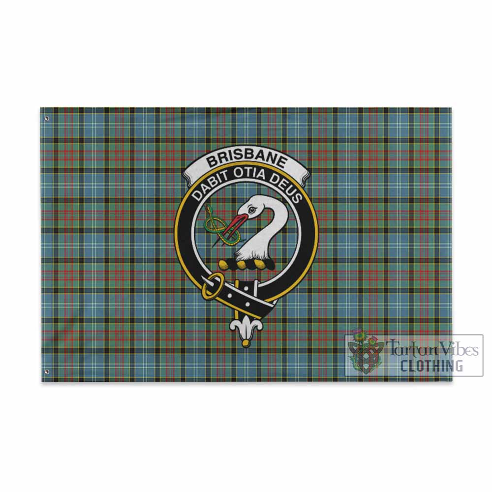 Tartan Vibes Clothing Brisbane Tartan House Flag with Family Crest