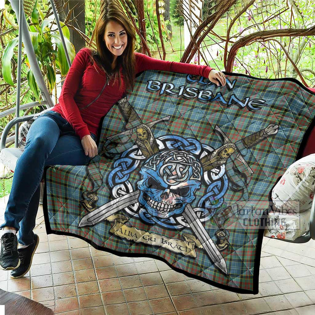 Tartan Vibes Clothing Brisbane Tartan Quilt with Celtic Skull Alba Gu Brath Style