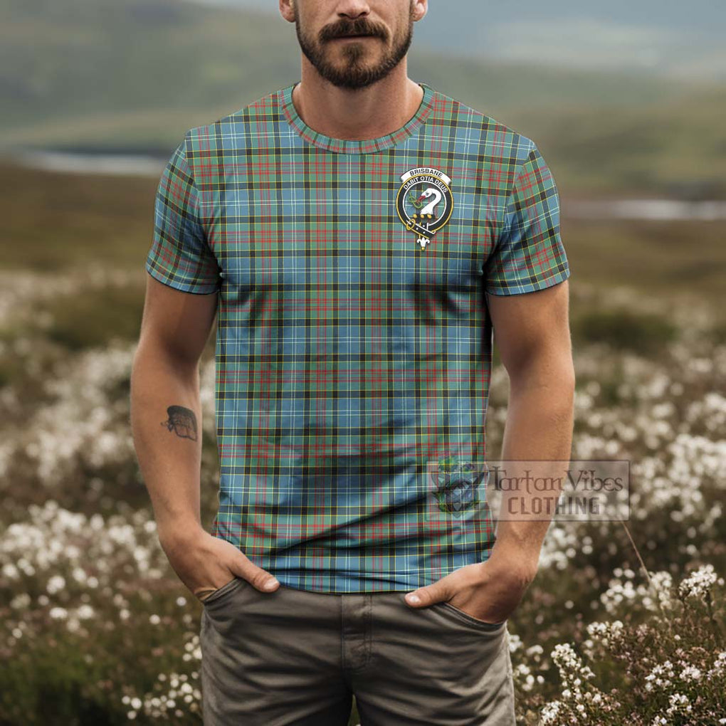 Tartan Vibes Clothing Brisbane Tartan T-Shirt with Family Crest and Bearded Skull Holding Bottles of Whiskey