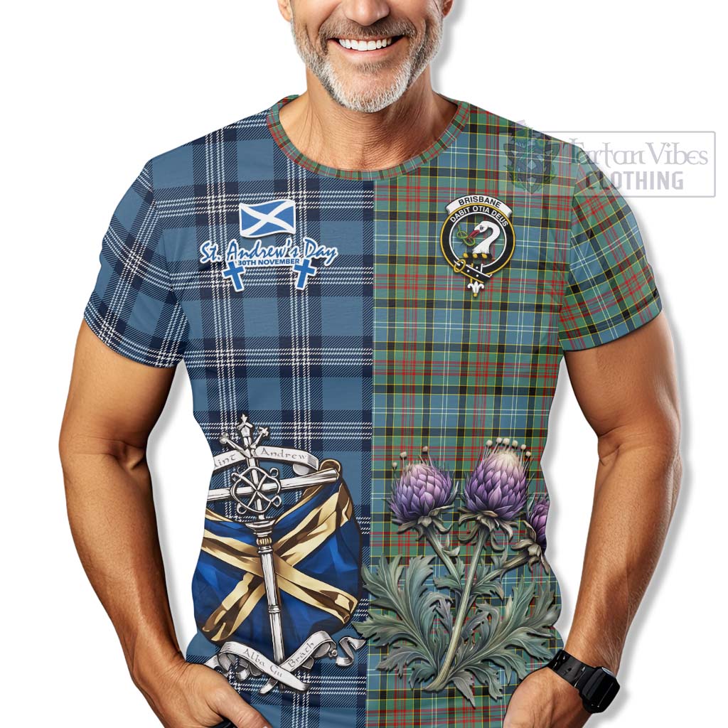 Tartan Vibes Clothing Brisbane Tartan T-Shirt Happy St. Andrew's Day Half Tartan Style