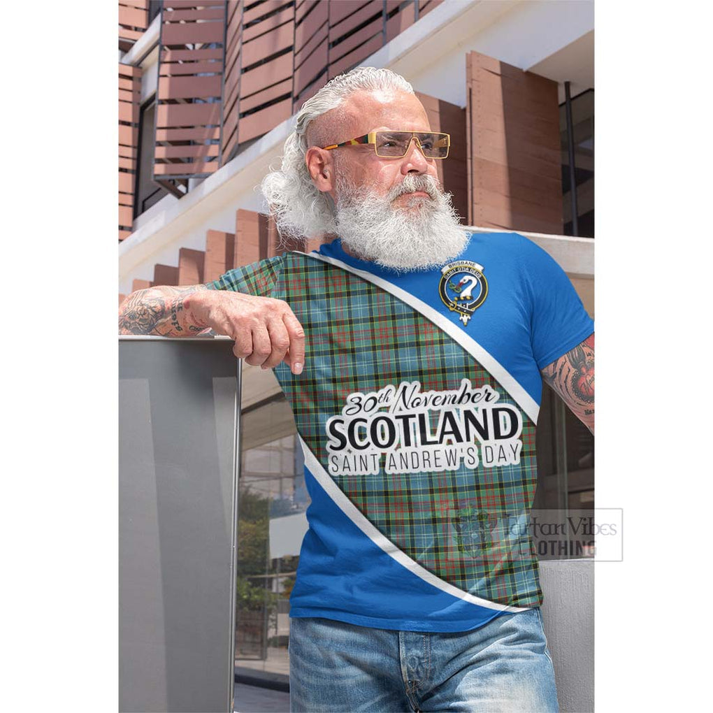 Tartan Vibes Clothing Brisbane Family Crest Tartan Cotton T-shirt Celebrate Saint Andrew's Day in Style