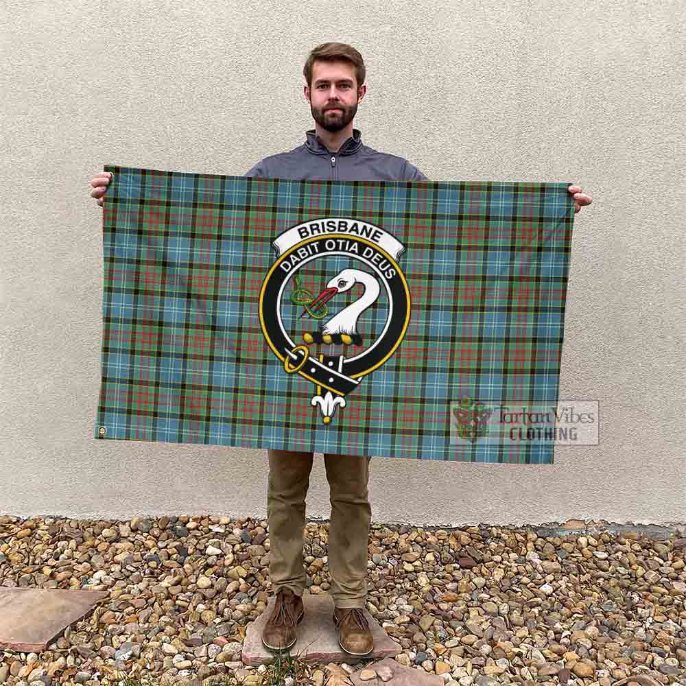 Tartan Vibes Clothing Brisbane Tartan House Flag with Family Crest