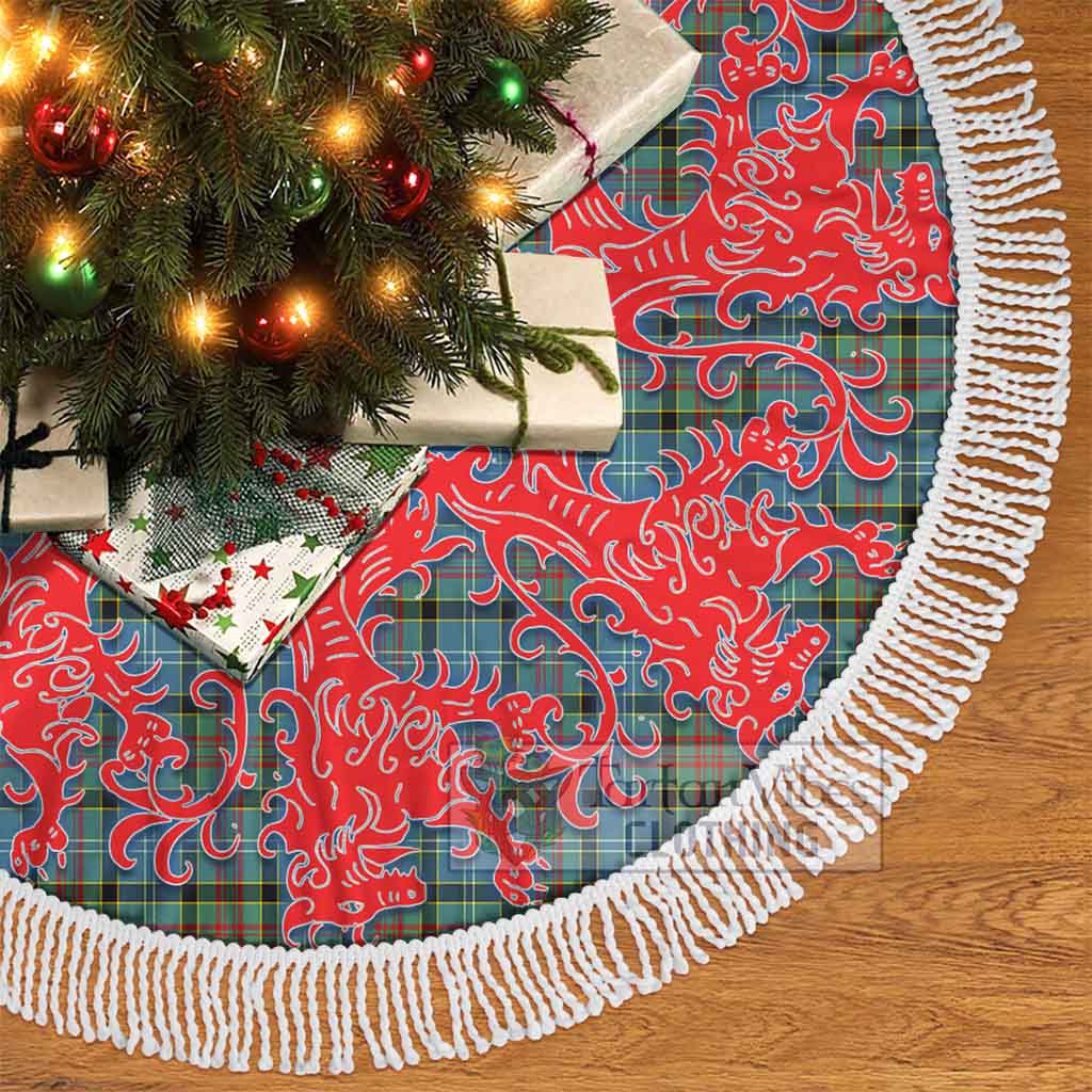 Tartan Vibes Clothing Brisbane Tartan Christmas Tree Skirt Lion Rampant Style