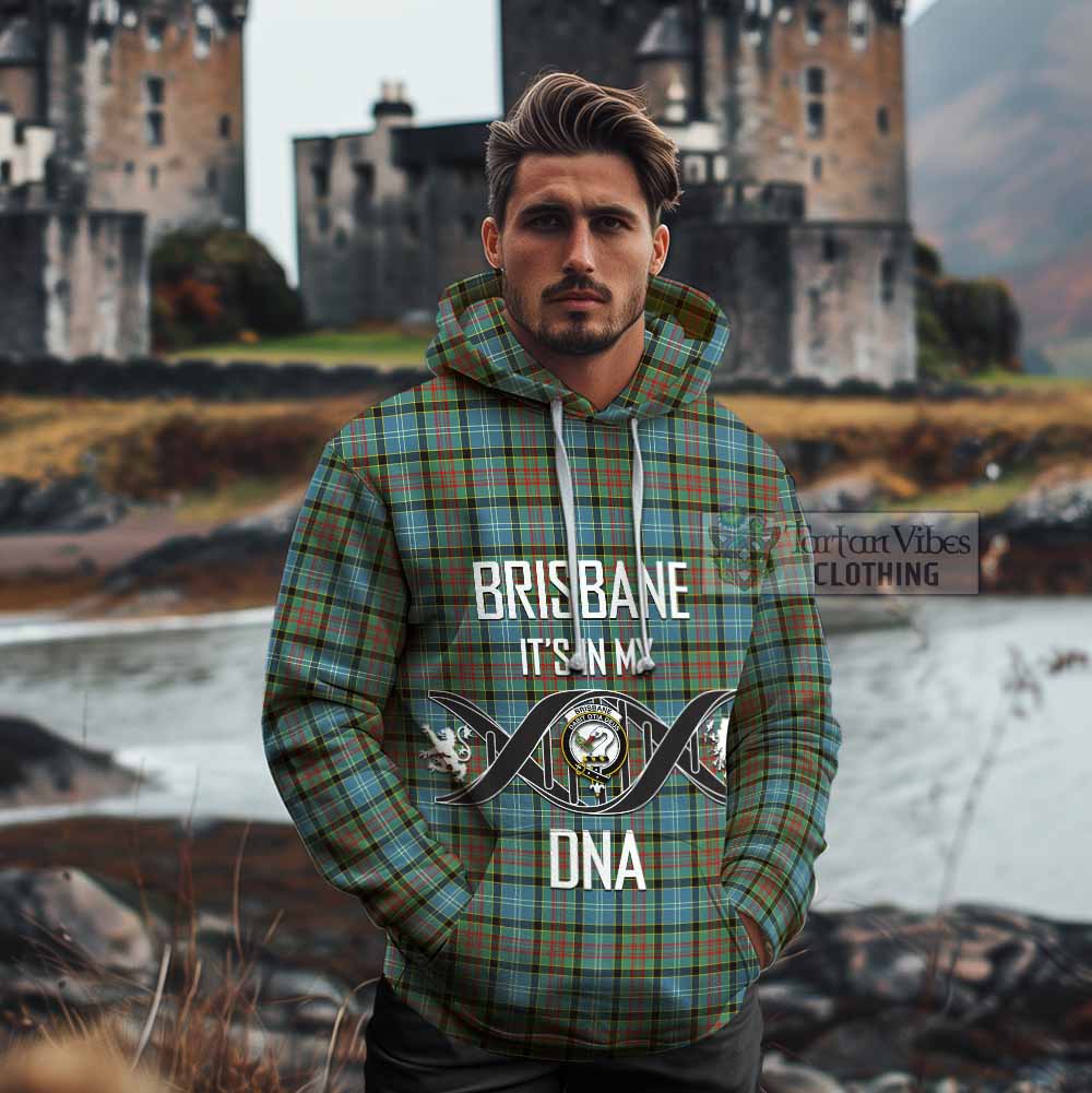 Tartan Vibes Clothing Brisbane Tartan Cotton Hoodie with Family Crest DNA In Me Style