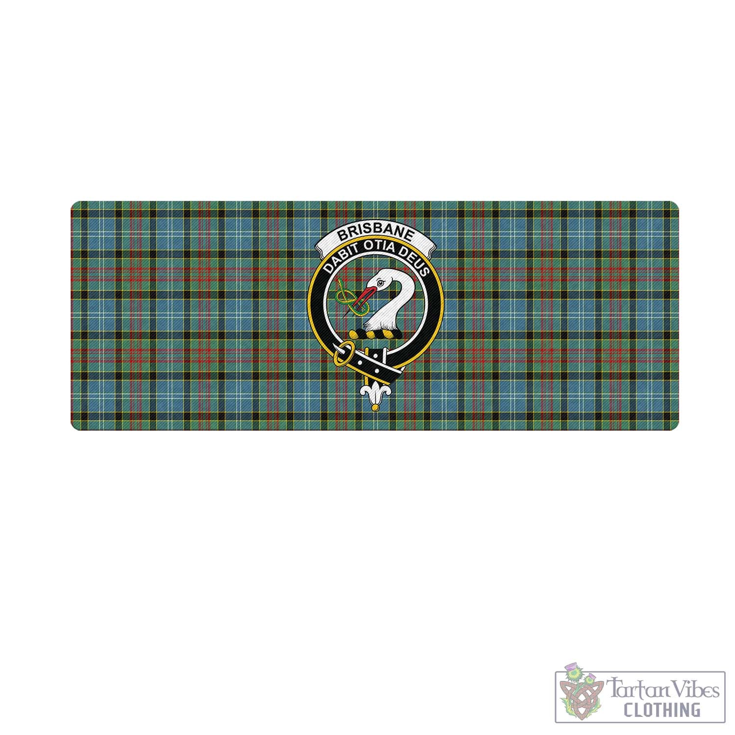 Tartan Vibes Clothing Brisbane modern Tartan Mouse Pad with Family Crest