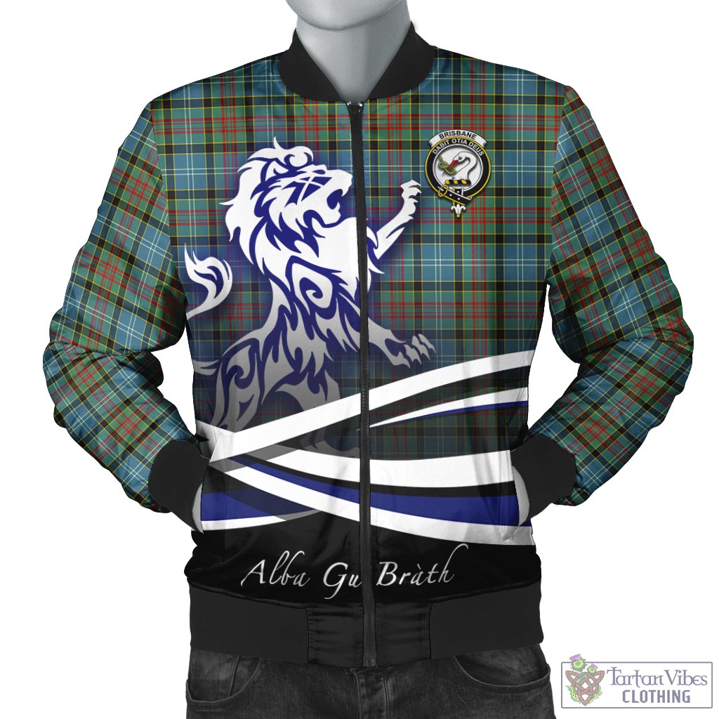 Tartan Vibes Clothing Brisbane modern Tartan Bomber Jacket with Alba Gu Brath Regal Lion Emblem