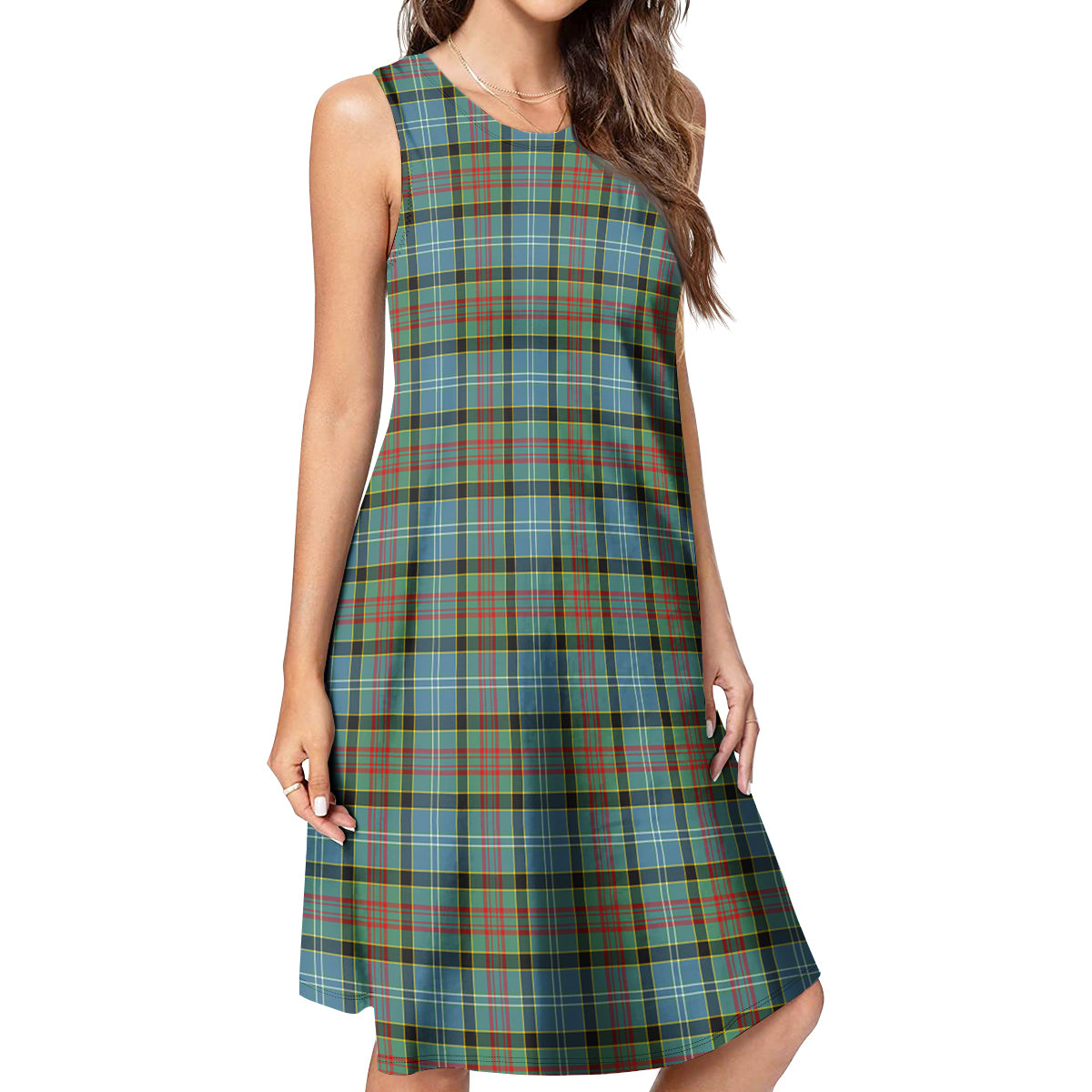 Brisbane modern Tartan Womens Casual Dresses - Tartanvibesclothing