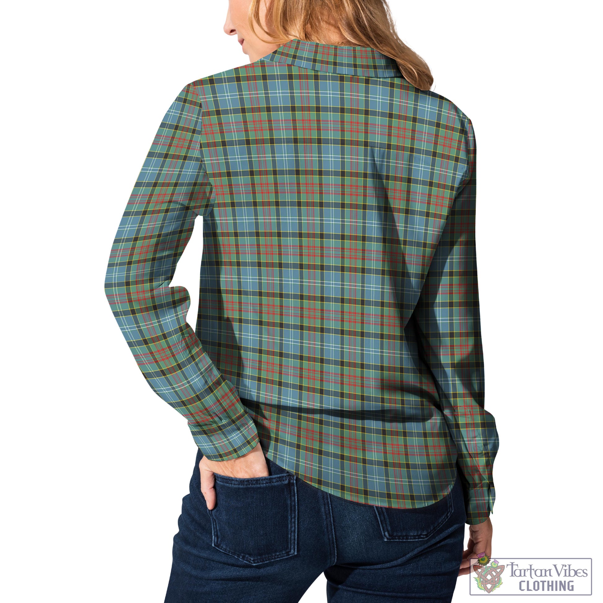 Brisbane modern Tartan Womens Casual Shirt