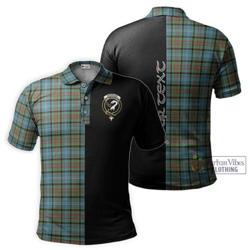 Brisbane Tartan Polo Shirt with Family Crest and Half Of Me Style