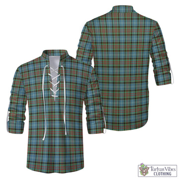 Brisbane Tartan Men's Scottish Traditional Jacobite Ghillie Kilt Shirt