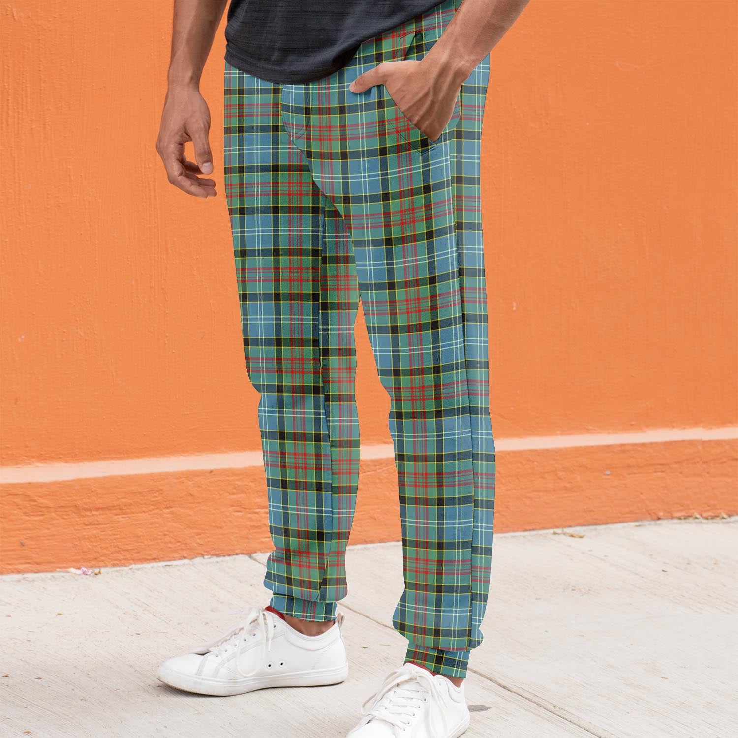 Brisbane Tartan Joggers Pants S - Tartan Vibes Clothing