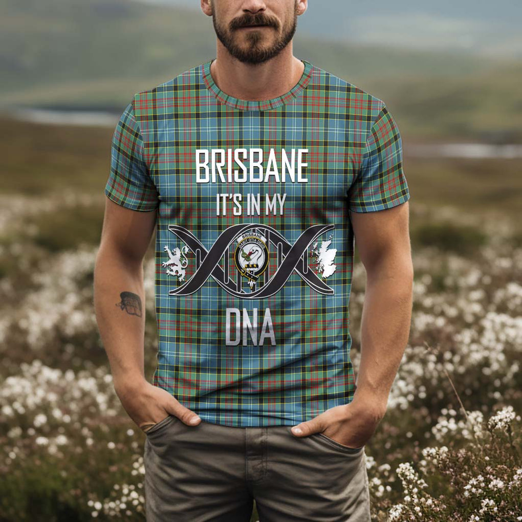 Brisbane Tartan T-Shirt with Family Crest DNA In Me Style Kid's Shirt - Tartan Vibes Clothing